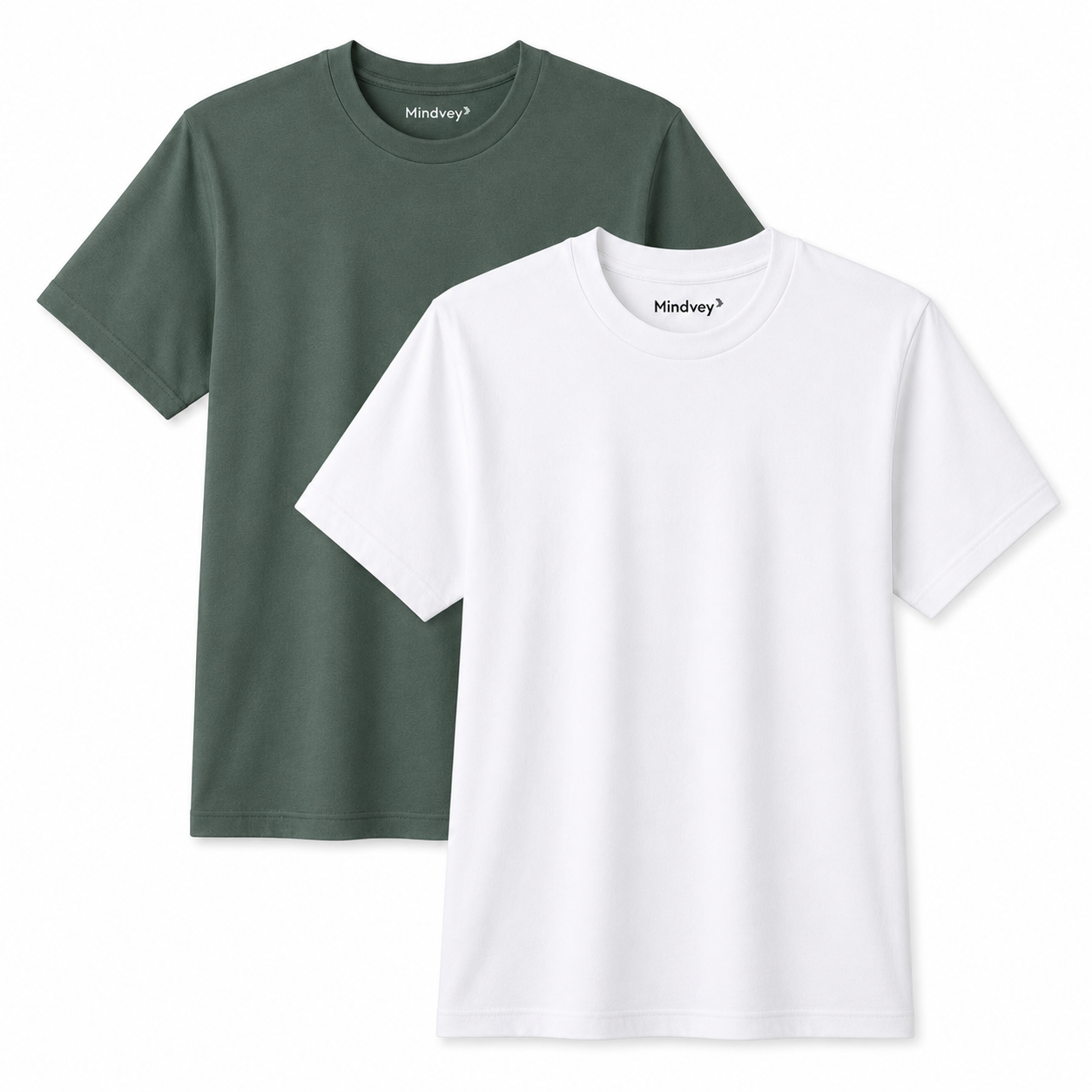 Mindvey 2 Pack Heavyweight Oversized T-Shirts – 240 GSM All-Gender Cotton Tees